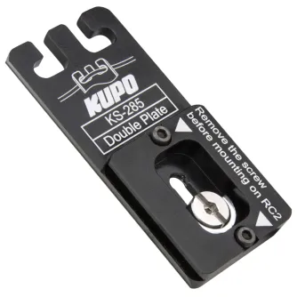 Tripod Accessories - KUPO KS-285 DOUBLE PLATE( QUICK RELEASE PLATE FOR ARCA-SWISS & RC2 ) KS-285 - quick order from manufacturer