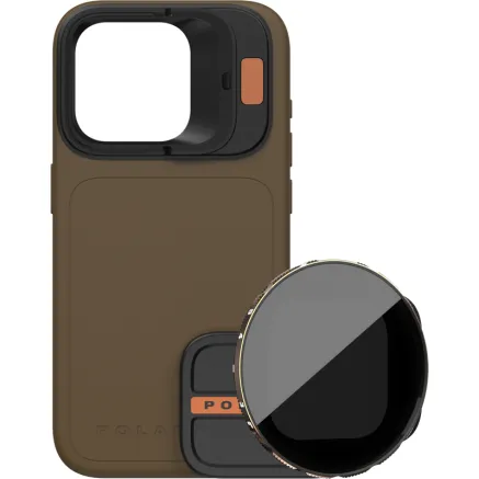 POLARPRO KIT - LITECHASER IPHONE 15 PRO MAX CASE DESERT + VND 3-5 FILTER 131151