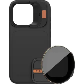 For smartphones - POLARPRO KIT - LITECHASER IPHONE 15 PRO MAX CASE BLACK + VND 3-5 FILTER 131163 - quick order from manufacturer