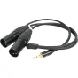 Audio cables, adapters - HOLLYLAND 3.5MM TO DUAL XLR AUDIO CABLE HL-XLR02 - quick order from manufacturer