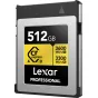 Memory Cards - LEXAR CFEXPRESS 4.0 PRO GOLD R3600/W3300 512GB LCXEXP4512G-RNENG - quick order from manufacturer