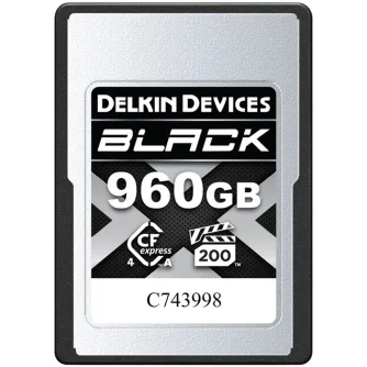 Memory Cards - DELKIN CFEXPRESS 4.0 BLACK TYPE A VGP200, R1830/W1740 (TYPE A 4.0) 960GB DCA4BV2960 - quick order from manufacturer
