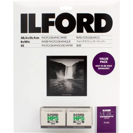 ILFORD PHOTO ILFORD MULTIGRADE RC DELUXE PEARL VALUEPACK INCL HP5 PLUS FILMS 1180684