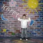 Foto foni - walimex pro Motif Cloth Background Happy, 3x6m - ātri pasūtīt no ražotāja
