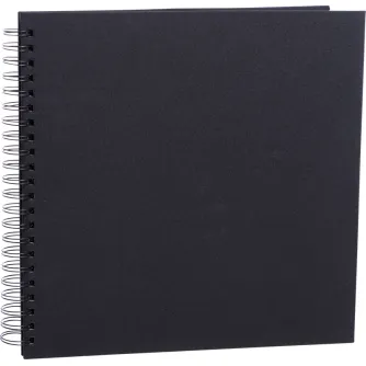 Photo Albums - FOCUS ESSENCE WIRE-O 30X30 BLACK W. BLACK SHEETS 131366 - quick order from manufacturer