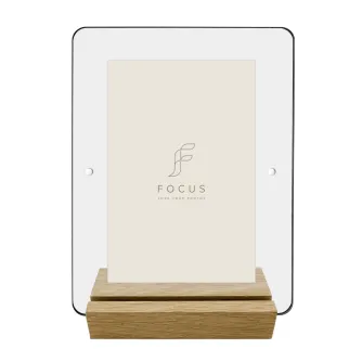 Photo Frames - FOCUS PHOTO BLOCK OAK ACRYLIC 10X15 133001 - quick order from manufacturer
