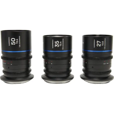 LAOWA NANOMORPHS35 PRIME3-LENSBUNDLE (27MM, 35MM, 50MM) (BLUE) - MFT VE273550MFTB
