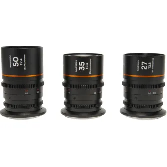 CINEMA Video Lenses - LAOWA NANOMORPHS35 PRIME3-LENSBUNDLE (27MM, 35MM, 50MM) (AMBER) - CANON RF VE273550RFA - quick order from manufacturer