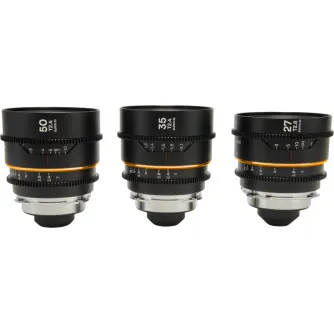 CINEMA Video Lenses - LAOWA NANOMORPHS35 PRIME3-LENSBUNDLE (27MM, 35MM, 50MM) (AMBER) - ARRI PL/CANON EF VE273550PLEFA - quick order from manufacturer