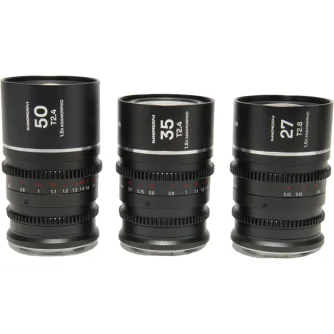 CINEMA Video Lenses - LAOWA NANOMORPHS35 PRIME3-LENSBUNDLE (27MM, 35MM, 50MM) (SILVER) - DL VE273550DLS - quick order from manufacturer