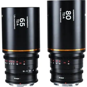 CINEMA Video Lenses - LAOWA NANOMORPHS35 PRIME2-LENSBUNDLE (65MM,80MM) (AMBER) - NIKON Z VE6580NZA - quick order from manufacturer