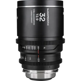 CINEMA Video Lenses - LAOWA NANOMORPH LF 32MM T2.9 1.5X (SILVER) - ARRI PL/CANON EF VE3229PLEFS - quick order from manufacturer