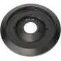 Laowa Nanomorph 27mm T2.8 Canon RF objektyvo montavimo žiedas su 27-R žymėjimu, viršutinė dalis su montavimo skylutėmis ir lygiu vidiniu atidarymu
