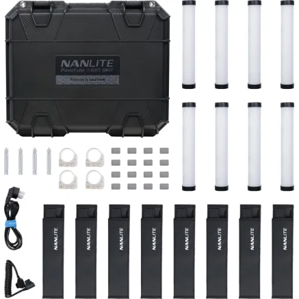 NANLITE PAVOTUBE II 6XR 8 LIGHT KIT PAVOTUBE II 6XR-8KIT