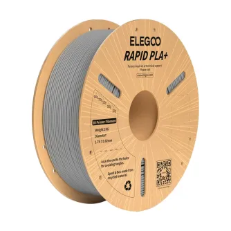 3D Printers & Materials - ELEGOO Rapid PLA+ Filament (Gray) 50.203.0116 - quick order from manufacturer