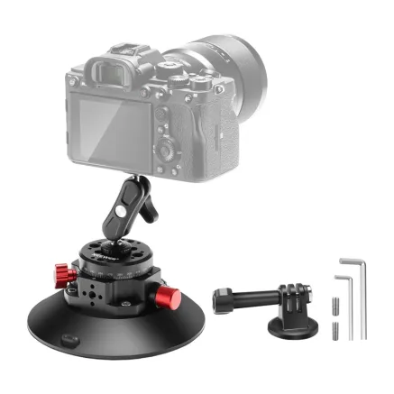 Mount with suction cup 1/4 inch Neewer CA013 for sports cameras (DJI Action, GoPro, Insta360) B0BYDQTXD1