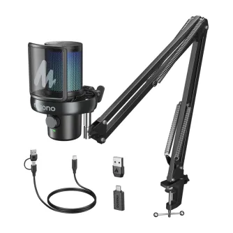 Podcast Microphones - Maono DM40 S Pro microphone (black) DM40 S Pro Black - quick order from manufacturer