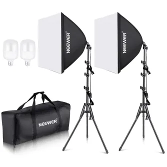 Studio Daylight - NEEWER NK200, 2x 35 watt LED softbox set with tripods - buy today in Master Foto store and with delivery