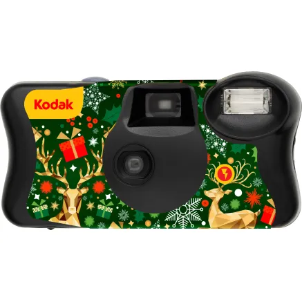 Kodak Fun Saver 35mm color film camera 39 exp Disposable Christmas Edition