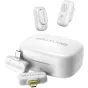 Wireless Lavalier Microphones - Hollyland LARK A1 Combo-Ivory White USB-C RX + Lightning RX - buy today in Master Foto store and with delivery
