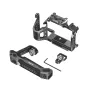 SMALLRIG 6030 Rhinoceros Cage Kit for Sony Alpha 7 V/7R V/7 IV, metalinė kovška, viršutinė ranka, apačia plokštainė, įkrovimo šiltis ir šiuos raktas, skirta lengvai ir patikramai.