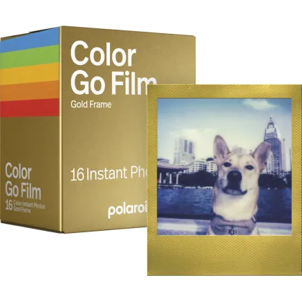 POLAROID COLOR FILM FOR GO - GOLD FRAME - DOUBLE PACK 6588
