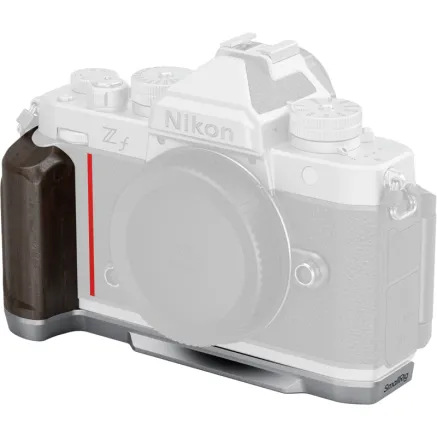 SMALLRIG 5707 L-SHAPED MOUNT PLATE WITH WOODEN HANDLE FOR NIKON Z F SILVER 5707
