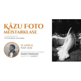 Photography Gift - Iepazīšanās ar fototehnikas jaunumiem kāzu sezonai 2026 19.04.2026. - rezervācijas biļete - quick order from manufacturer