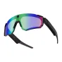 Colmi V06 AI Sports Sunglasses Black with Blue Lenses 2K recording