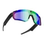 Colmi V06 AI Sports Sunglasses Black with Blue Lenses 2K recording