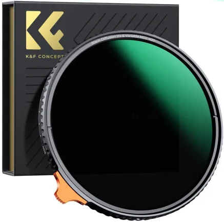 K&F Concept 62MM Adjustable Black Mist 1/4 & Variable ND2ND400 Filter