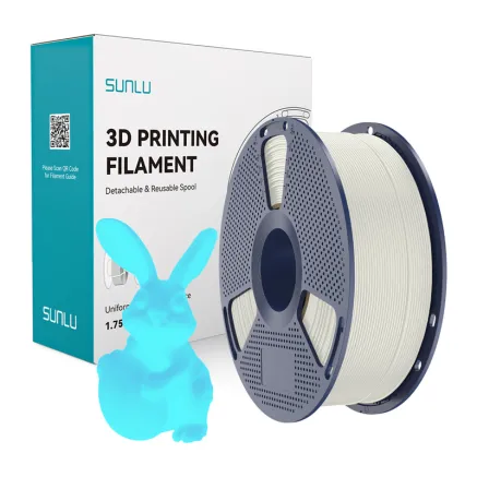 Sunlu PLA Glow-in-the-Dark Filament White-Blue