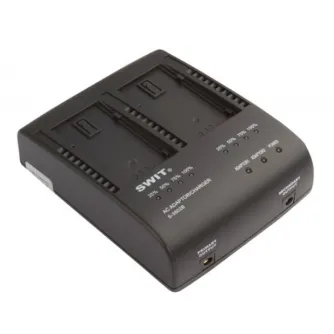 Swit S-3602B 2x2A DV charger compatible to Panasonic VBG series