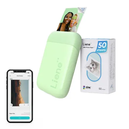 Liene Pearl 2x3 Portable Photo Printer Green
