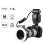 K&F Concept KF150 TTL Macro Ring Flash for Canon EOS Rebel GN14