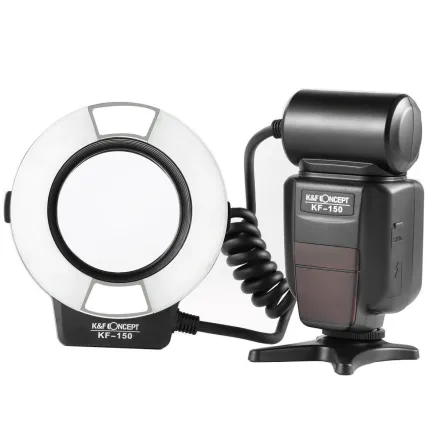 K&F Concept KF150 TTL Macro Ring Flash for Nikon GN14