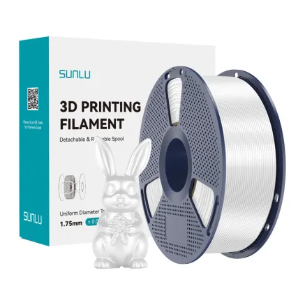 Sunlu PLA+ Silk Filament White