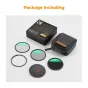 K&F Concept 82MM Magnetic Lens Filter Kit CPL+ND8+ND64