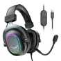 Fifine H6 gaming headphones black - 50mm drivers, 7.1 surround sound, USB connec