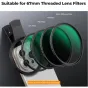 K&F Concept 67mm universal screw phone holder