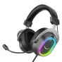 Fifine H13 gaming headphones black - 50mm drivers, 7.1 surround sound, RGB 