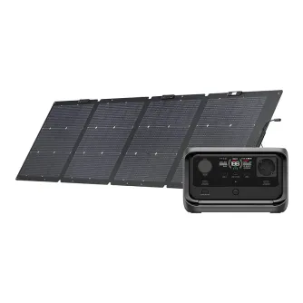 EcoFlow River 3 Plus power station with 220W panel