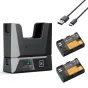 K&F Concept Canon LP-E6NH Modular Dual Battery 2-pack + Charger