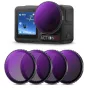 K&F Concept DJI Osmo Action 4 ND Filter Kit ND8+ND16+ND32+ND64 4 Pack