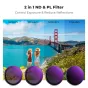 K&F Concept DJI Osmo Action 4 ND&PL Filter Kit ND8&PL ND16&PL ND32&PL ND64&PL