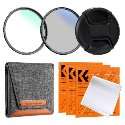 K&F Concept K&F 72MM Filter Kit UV+CPL+Lens Cap+3 Cleaning Cloths