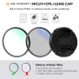 K&F Concept K&F 72MM Filter Kit UV+CPL+Lens Cap+3 Cleaning Cloths