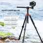 K&F Concept T255A3+BH-28L stovys su detachable monopodiu ir 360° draudžiamomis vidaus koloninės, apdraustojantis kamerą į kranto kranto žiemos