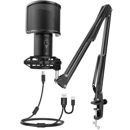 Fifine T683 condenser microphone black