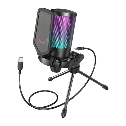Fifine A6V condenser gaming microphone black